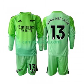 Camisolas de futebol Arsenal Kepa Arrizabalaga 13 Guarda Redes Criança Equipamento Alternativa 2025/26 Manga Comprida